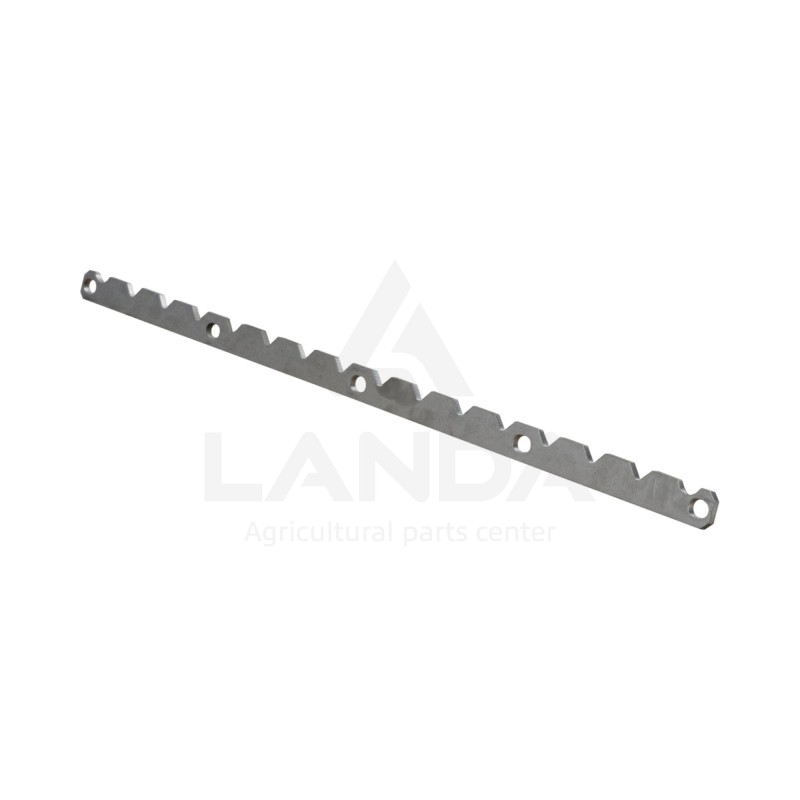 BARRETTE CRANTÉE INOX (Lg612mm, 5 trous)