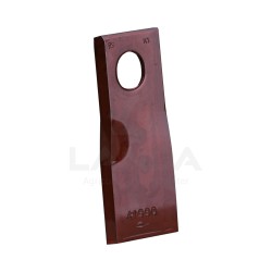 CUCHILLA ROTATIVA RETORCIDA DERECHA 126 mm