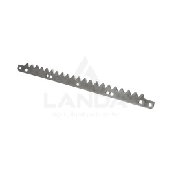 BARRETTE CRANTÉE INOX (Lg627mm, 9 trous)