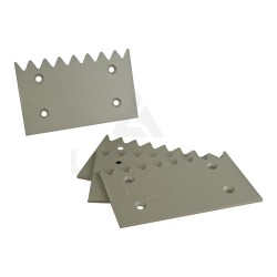 JEU DE 4 PALES DE SOUFFLERIE CRANTÉES