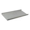 TOLE RALLONGE DE GOULOTTE (Profil en U - Lg600mm - en acier - 4 trous de fixation)
