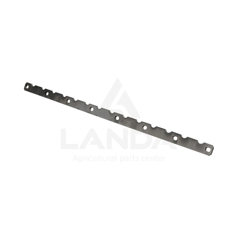 BARRETTE CRANTÉE INOX (Lg666mm, 8 trous)