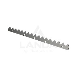 BARRETTE CRANTÉE INOX (Lg673mm, 5 trous)