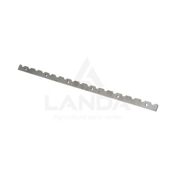 BARRETTE CRANTEE INOX (Lg682mm, 6 trous)