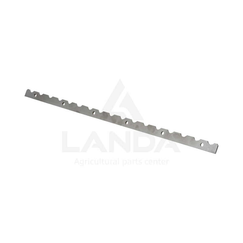 BARRETTE CRANTEE INOX (Lg682mm, 6 trous)