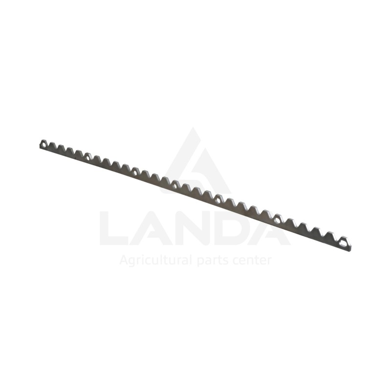 BARRETTE CRANTÉE INOX (Lg690mm, 7 trous)