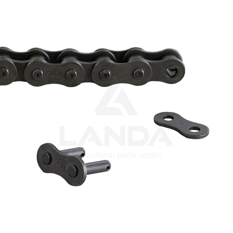 CHAINE A ROULEAUX 20B-1 DIAMOND (124 maillons - Attache rapide incluse)