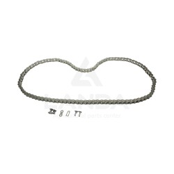 CHAINE A ROULEAUX 12B-1 DIAMOND (103 maillons - Attache rapide et maillon coude inclus)