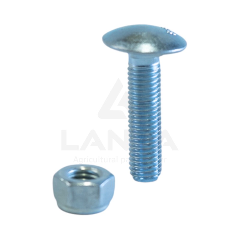 BOULON TETE BOMBEE COLLET CARRE (M12x50) - SPECIFIQUE BATTEUR LOURD