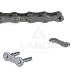 CADENA DE RODILLOS REFORZADA S55RH - Zincada (por metro / Cant. 5m)