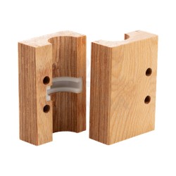 PALIER COMPLET BOIS (Ø 38mm - 2 trous)