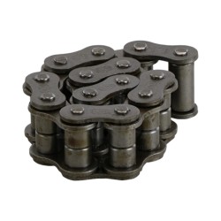 CHAINE A ROULEAUX ASA60 (13 maillons - Attache rapide et maillon coude inclus)