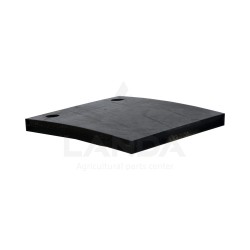 PALE CAOUTCHOUC EPARPILLEUR (135x130x11) 2 TROUS