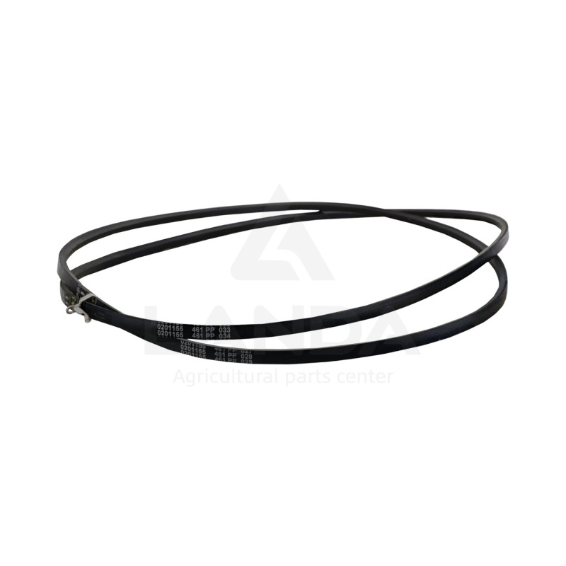 JEU 2 COURROIES TRAPEZOIDALES LISSES