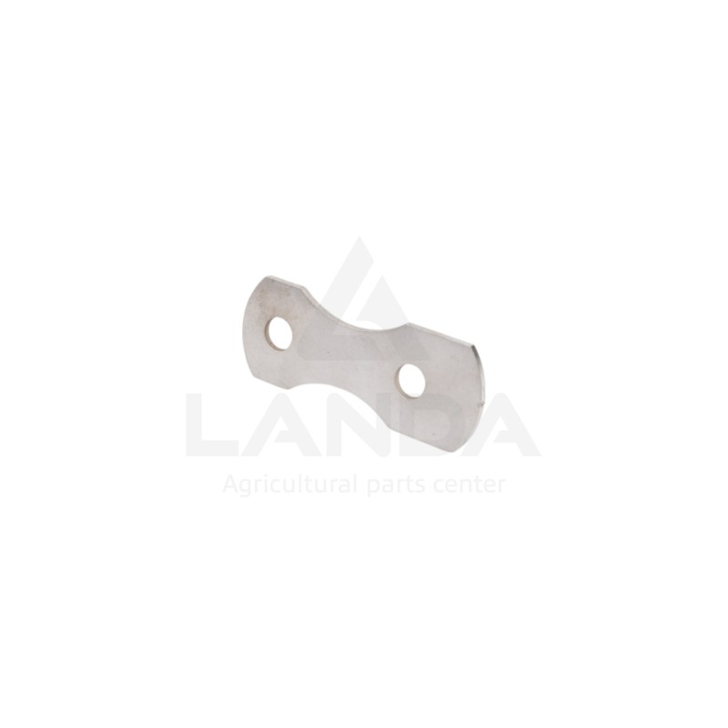 PLACA DE ACERO INOXIDABLE PARA BASE DE CUBO 2 AGUJEROS