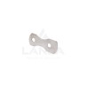 PLACA DE ACERO INOXIDABLE PARA BASE DE CUBO 2 AGUJEROS