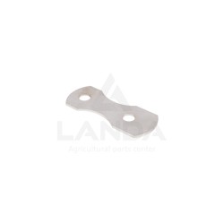 PLACA DE ACERO INOXIDABLE PARA BASE DE CUBO 2 AGUJEROS