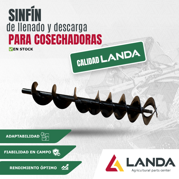 Sinfines de llenado y descarga LANDA para cosechadoras